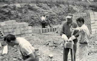 Construction of original fire station